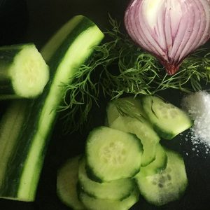 Zubereitung Gurkensalat