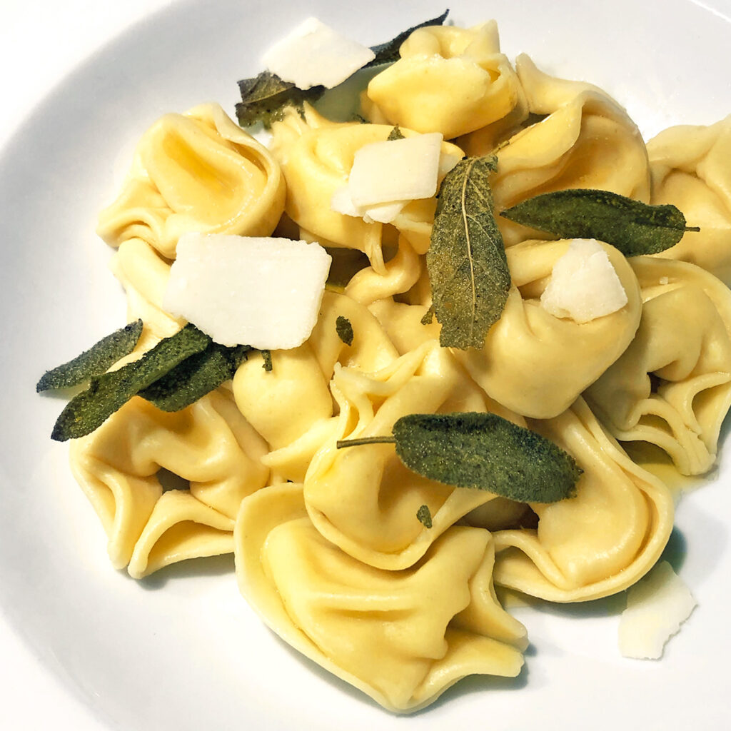 Pasta with sage butter with Crunchy Sage | Cook for 2!